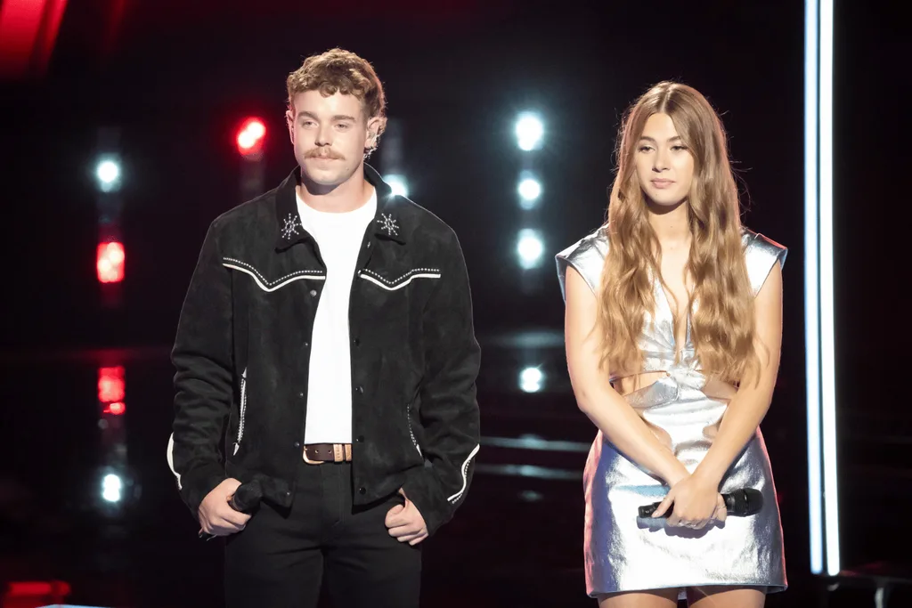 The Voice Australia's Elias Lanyon and Jaedyn Randall.