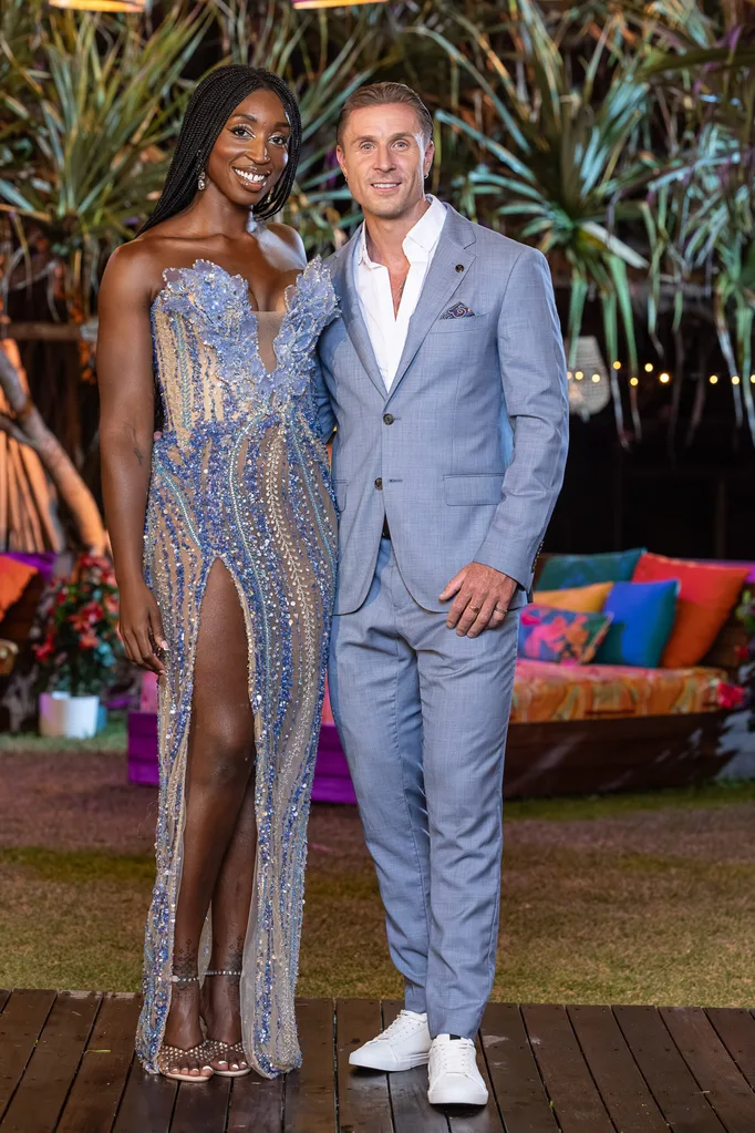 FBoy Island Australia contestants Krystal and Paddy.