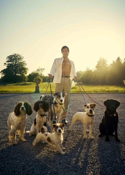 Alex Hassell appears as Rupert Campbell Black in a scene from Rivals