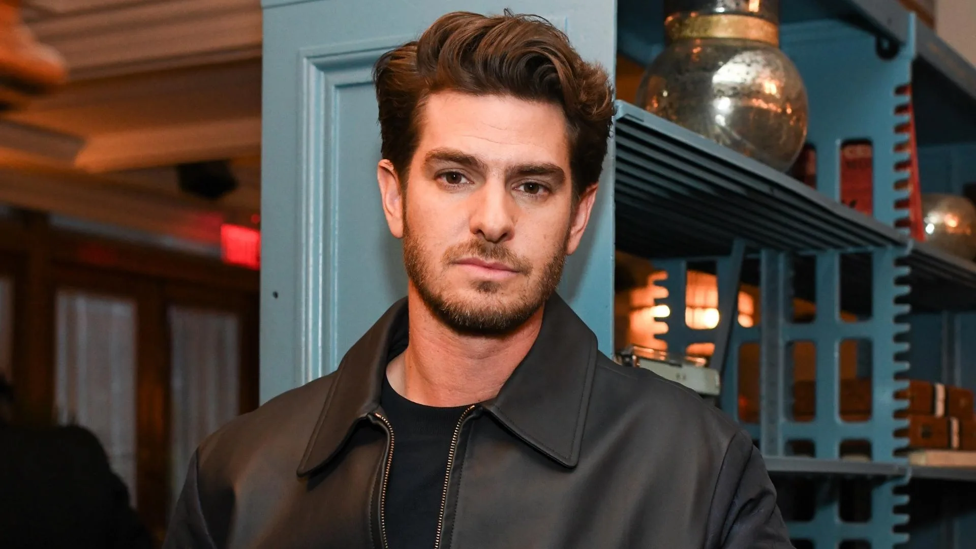 Andrew Garfield black jacket