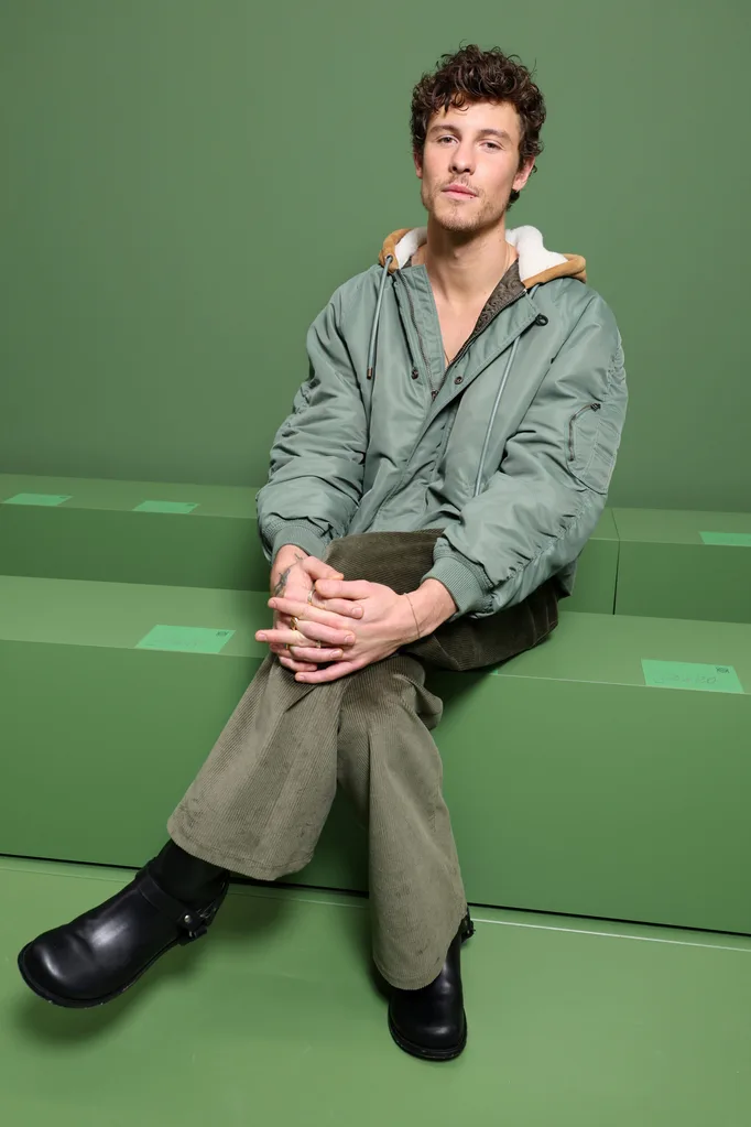 PARIS, FRANCE - MARCH 01: Shawn Mendes attends the Loewe Womenswear Fall/Winter 2024-2025 show as part of Paris Fashion Week on March 01, 2024 in Paris, France. (Photo by Pascal Le Segretain/Getty Images for Loewe)