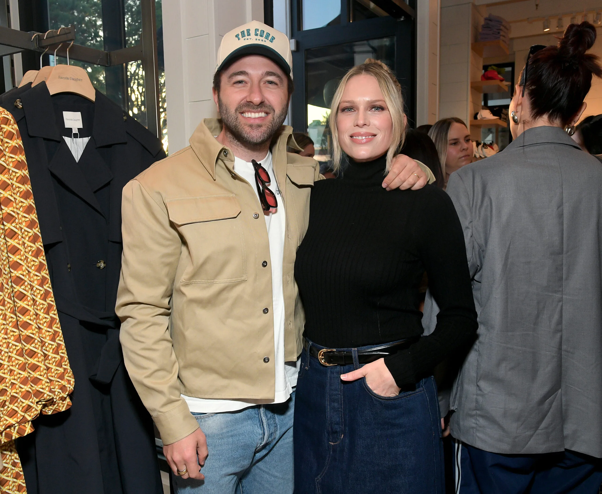 PACIFIC PALISADES, CALIFORNIA - SEPTEMBER 19: (L-R) Simon Tikhman and Erin Foster attend the Netflix screening of Nobody Wants That - Favorite Daughter at the Bay Theater on September 19, 2024 in Pacific Palisades, California.