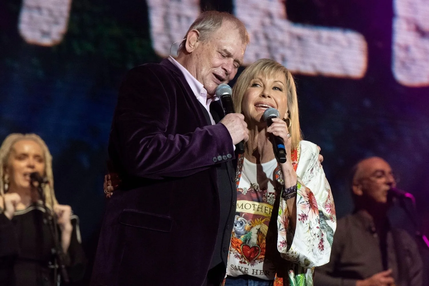 John Farnham and Olivia Newton John