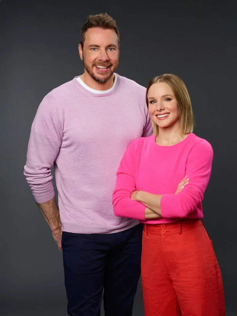 Kristen Bell and Dax Shepard portrait