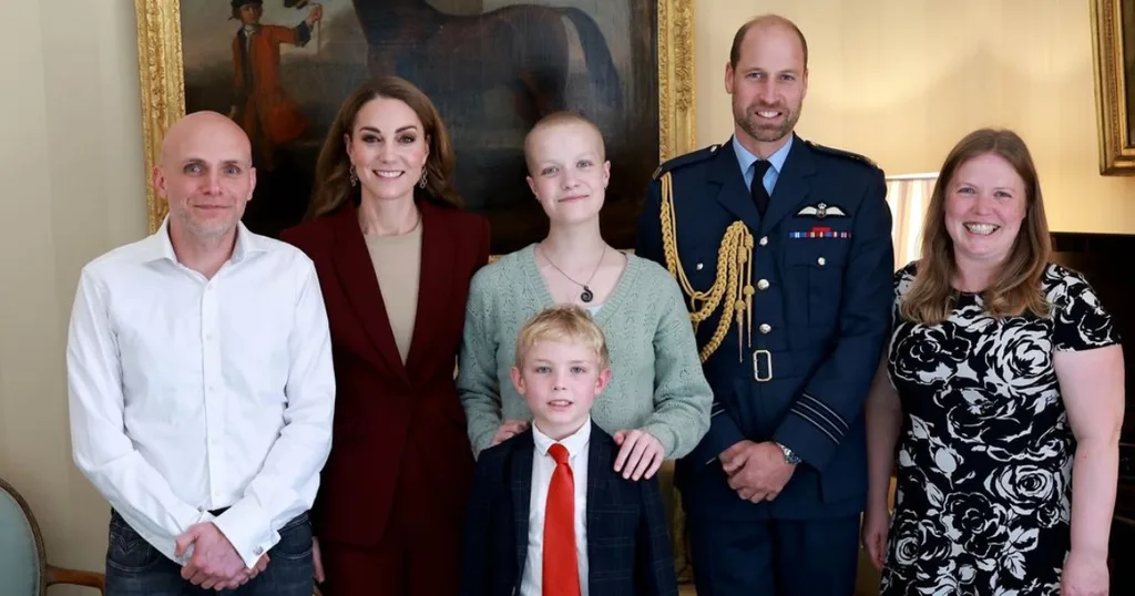 William and Kate meet with family of cancer sufferer at Windsor