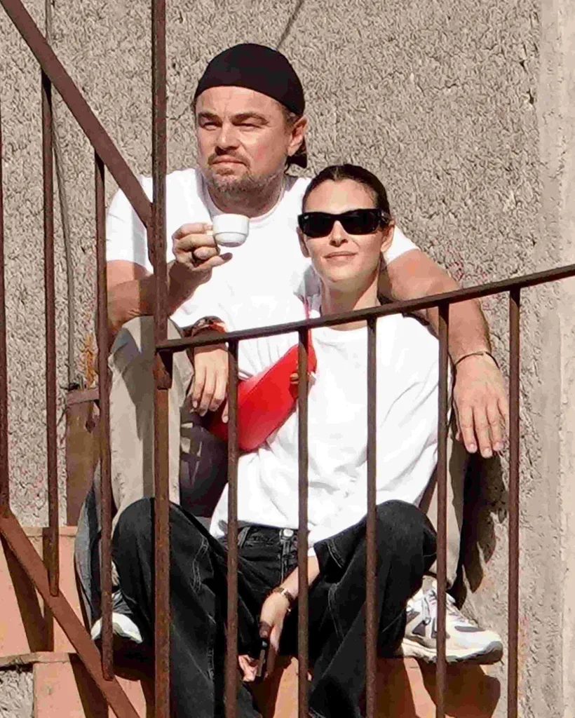 Leonardo DiCaprio with Vittoria Ceretti in Rome