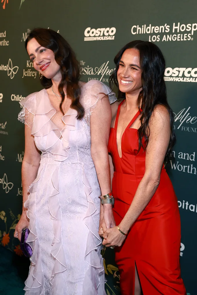 meghan Markle walks the red carpet in a plunging gown for the 2024 LA children's hospital gala
