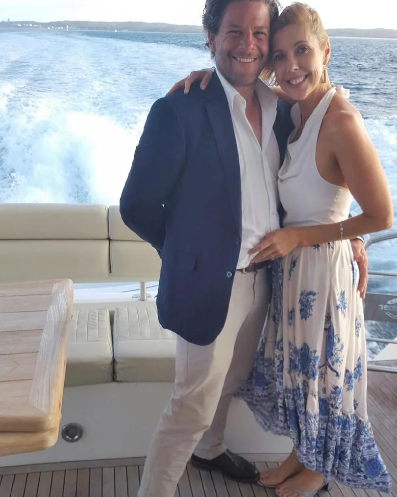 Rowntree and Pettit on a boat