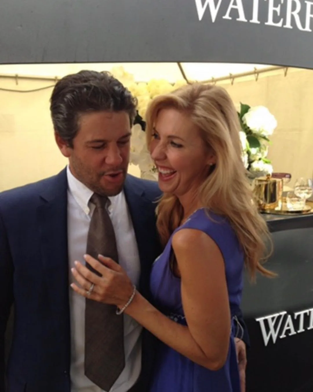 Rowntree and Pettit laughing toegther