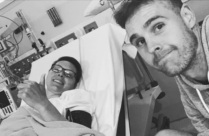 Hilland and Curry in hospital