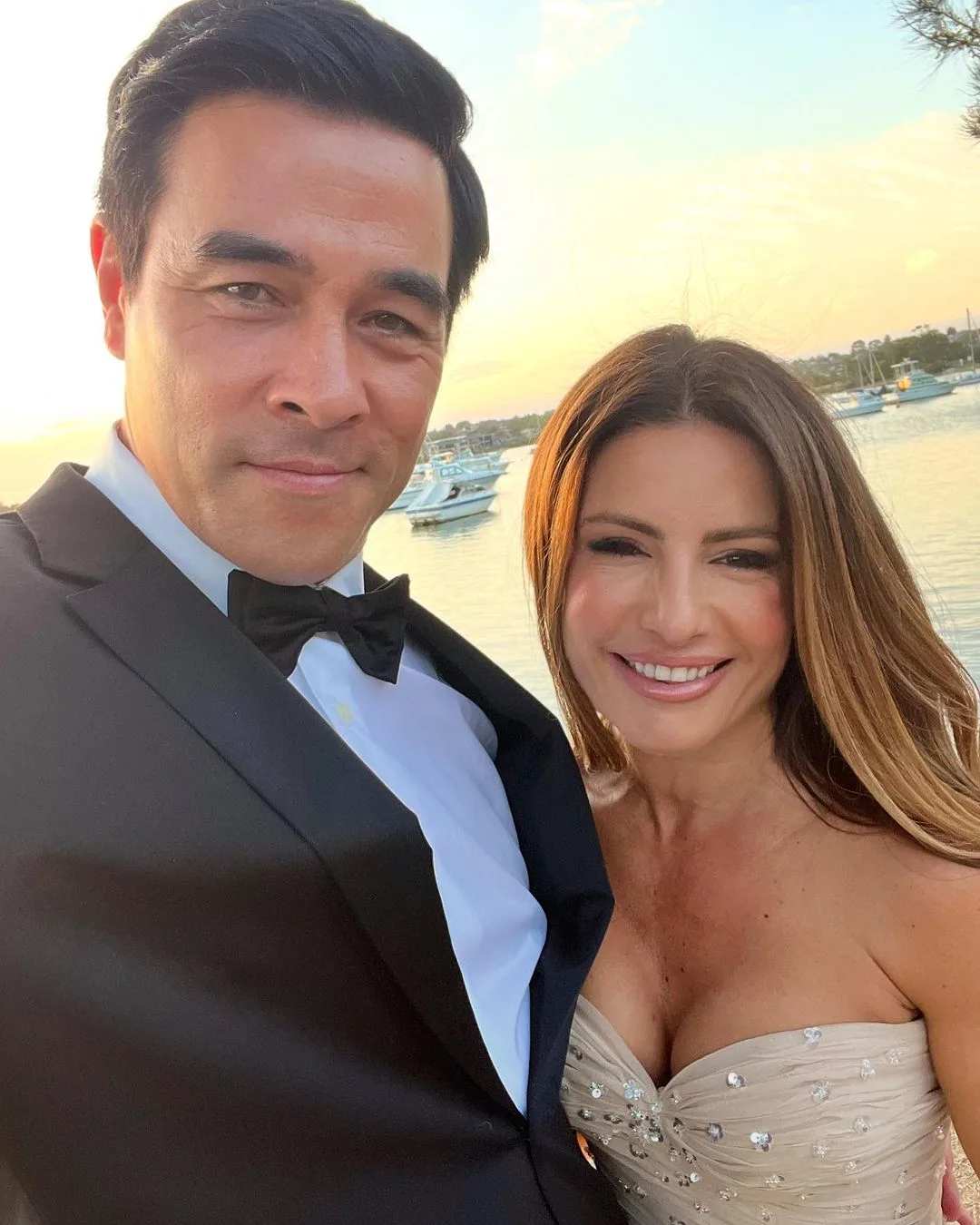 James Stewart and Ada Nicodemou in smart evening wear