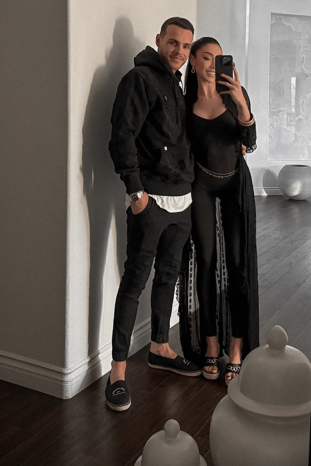 Amaury Guichon and his girlfriend