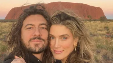 Delta Goodrem and her boyfriend Matthew Copley