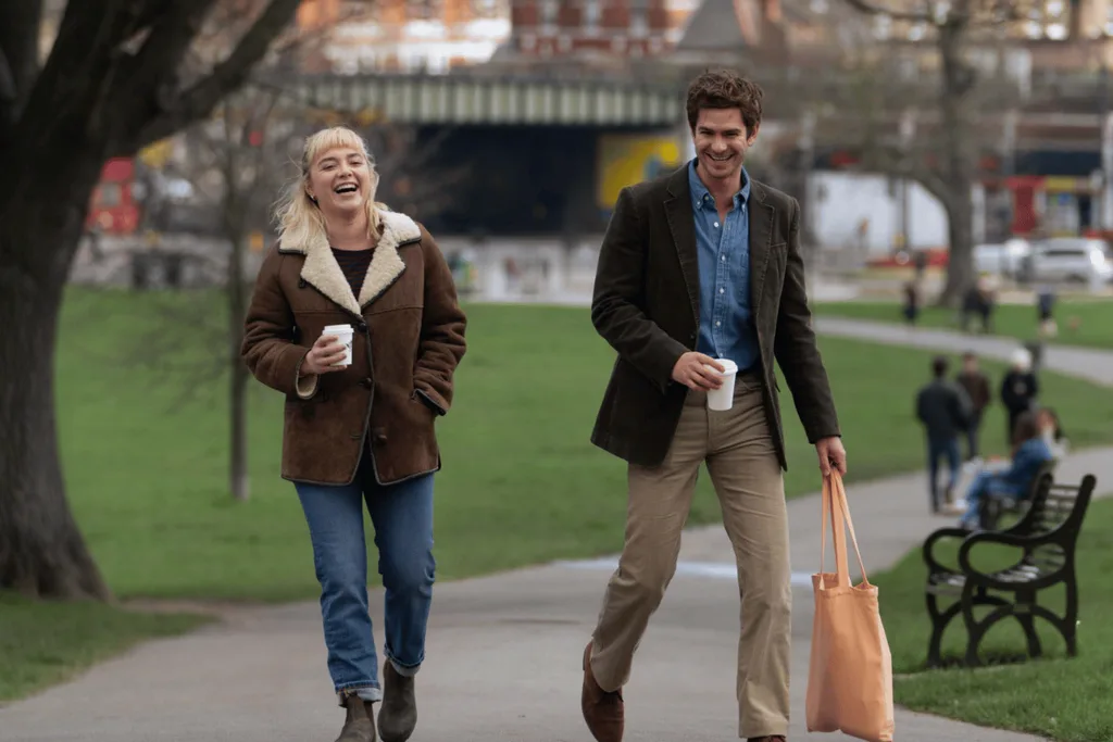 Florence Pugh and Andrew Garfield in We Live in Time