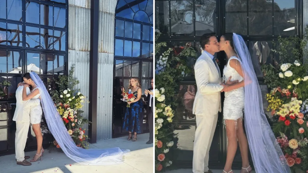 James Tobin wedding first look
