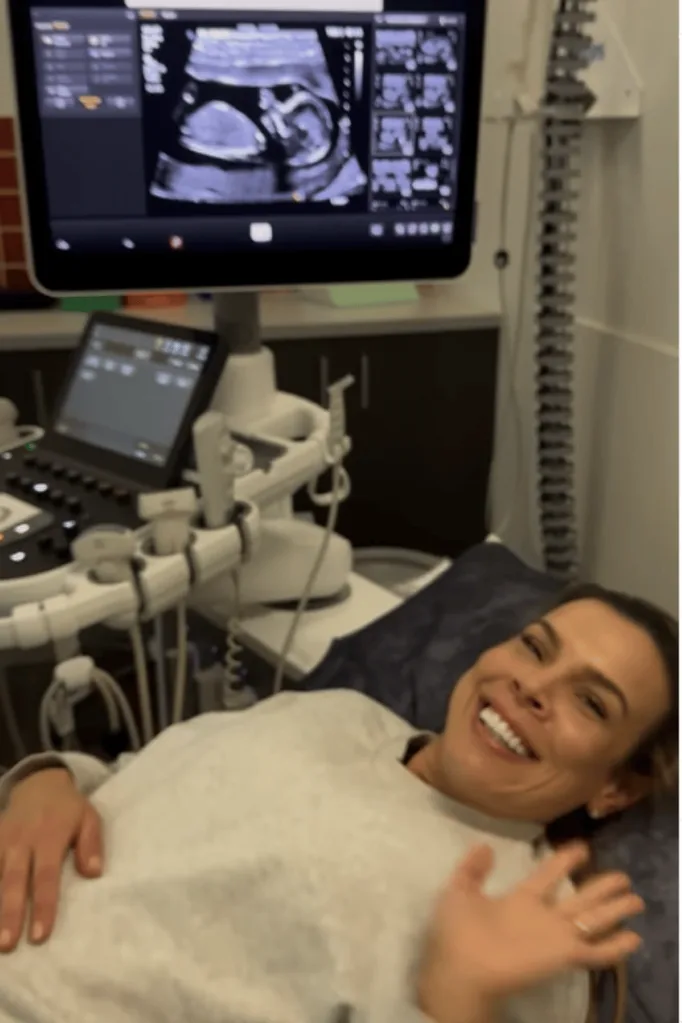 Married at First Sight's Carly Bowyer receiving a sonogram.