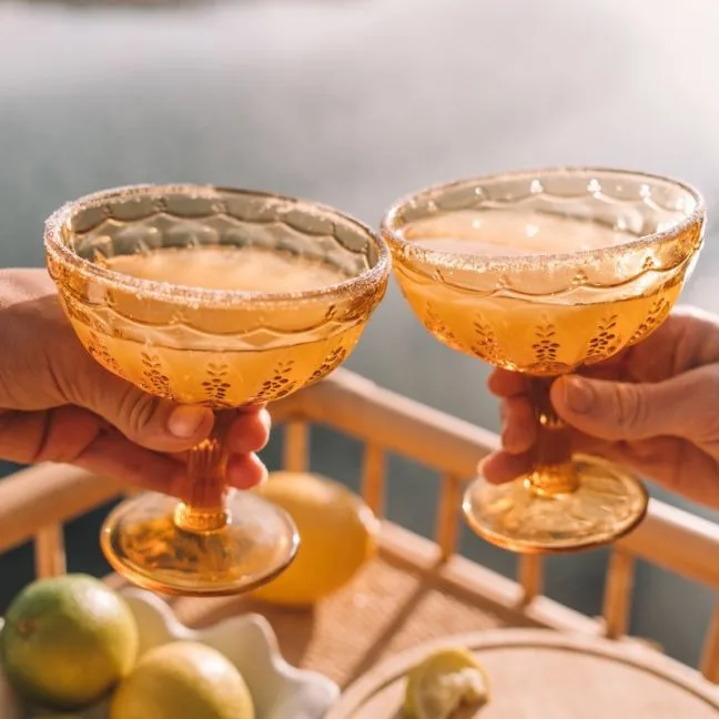 Margarita Glass | Set of 2 | Amber