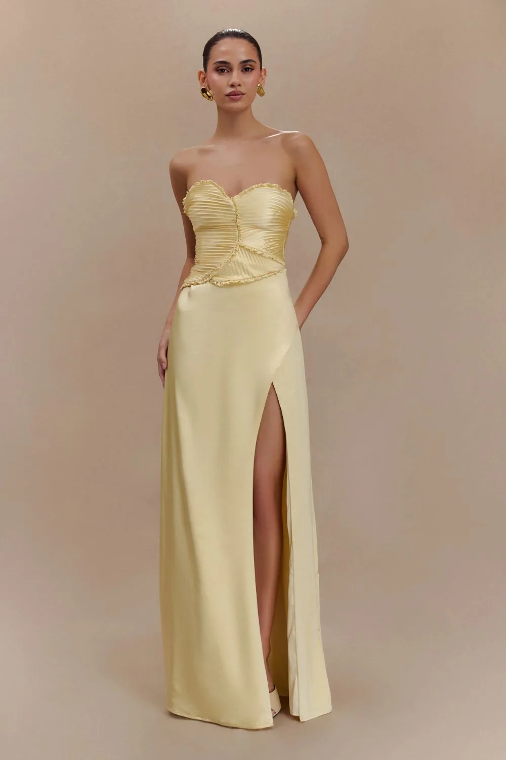 Meshki yellow maxi dress