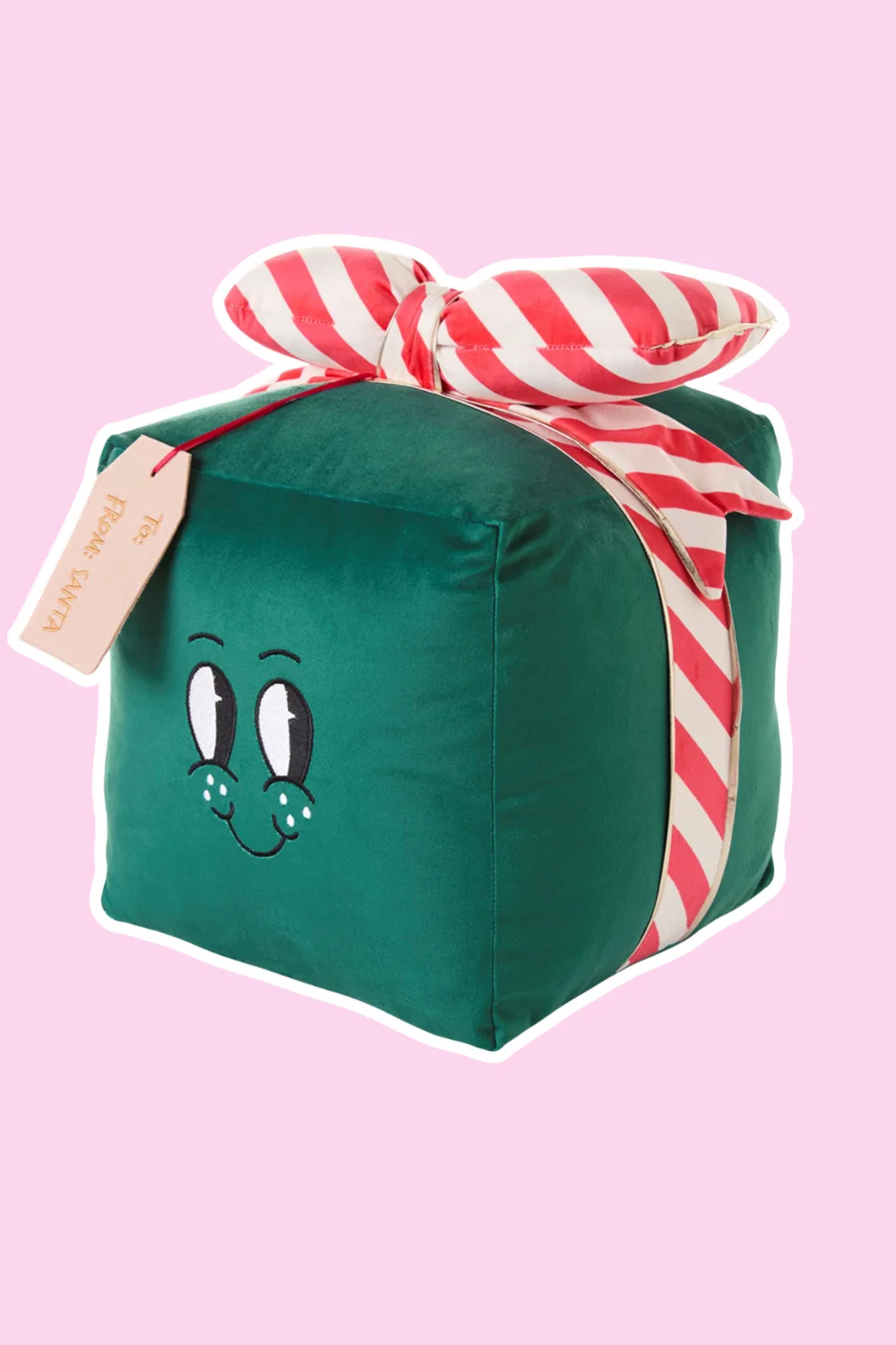 novelty present cushion 