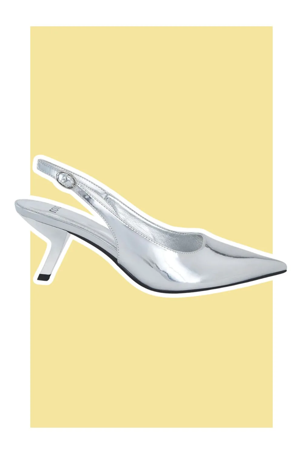 Novo Silver Sling Back heels