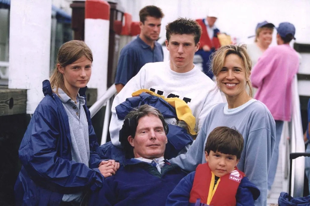Christopher Reeve and family
