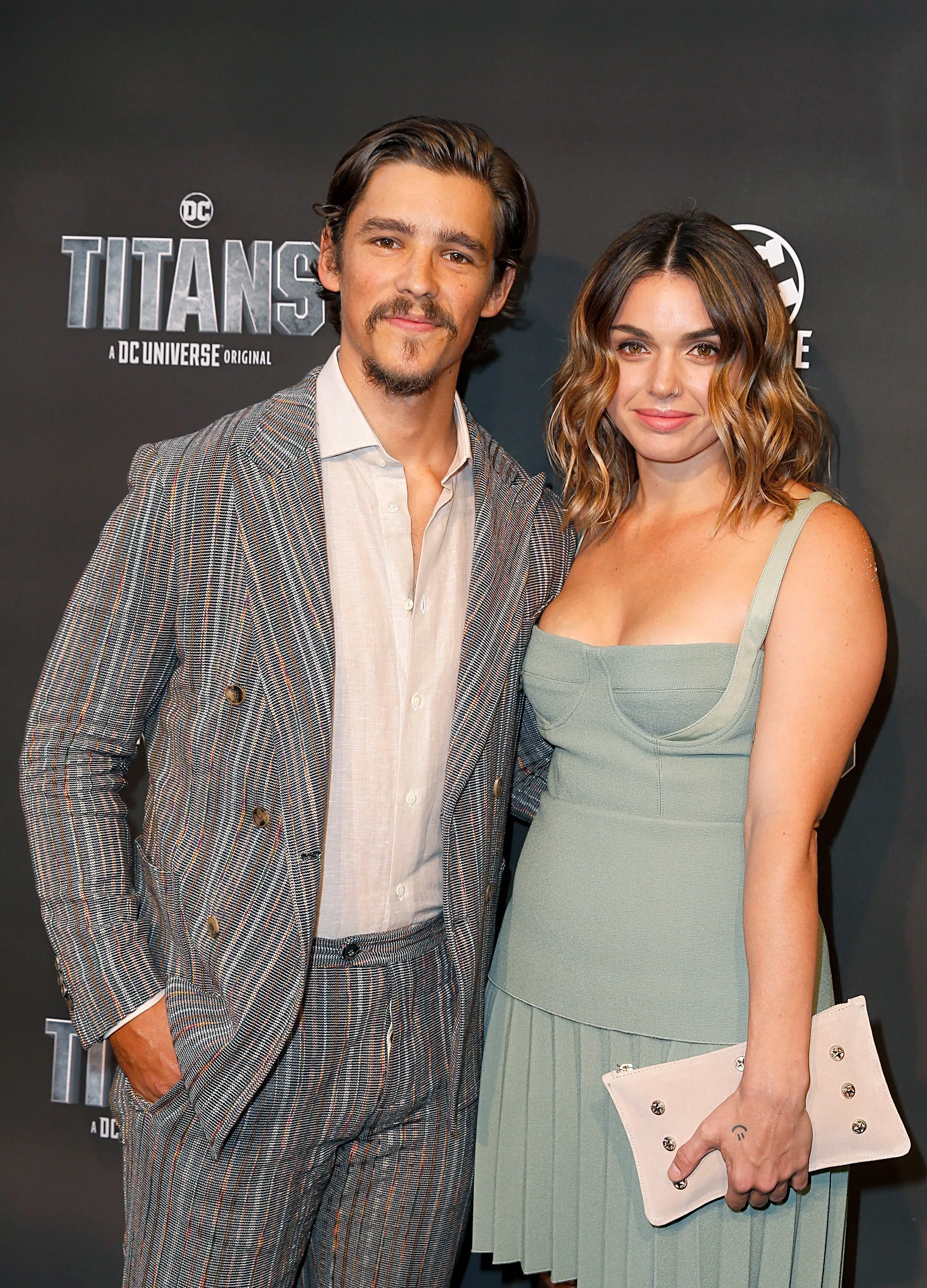NEW YORK, NY - OCTOBER 03: Brenton Thwaites and Chloe Pacey attend "Titans" DC Series World Premiere at Hammerstein Ballroom on October 3, 2018 in New York City.