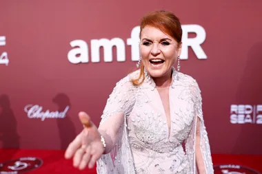 Sarah Ferguson greets fans in Cannes