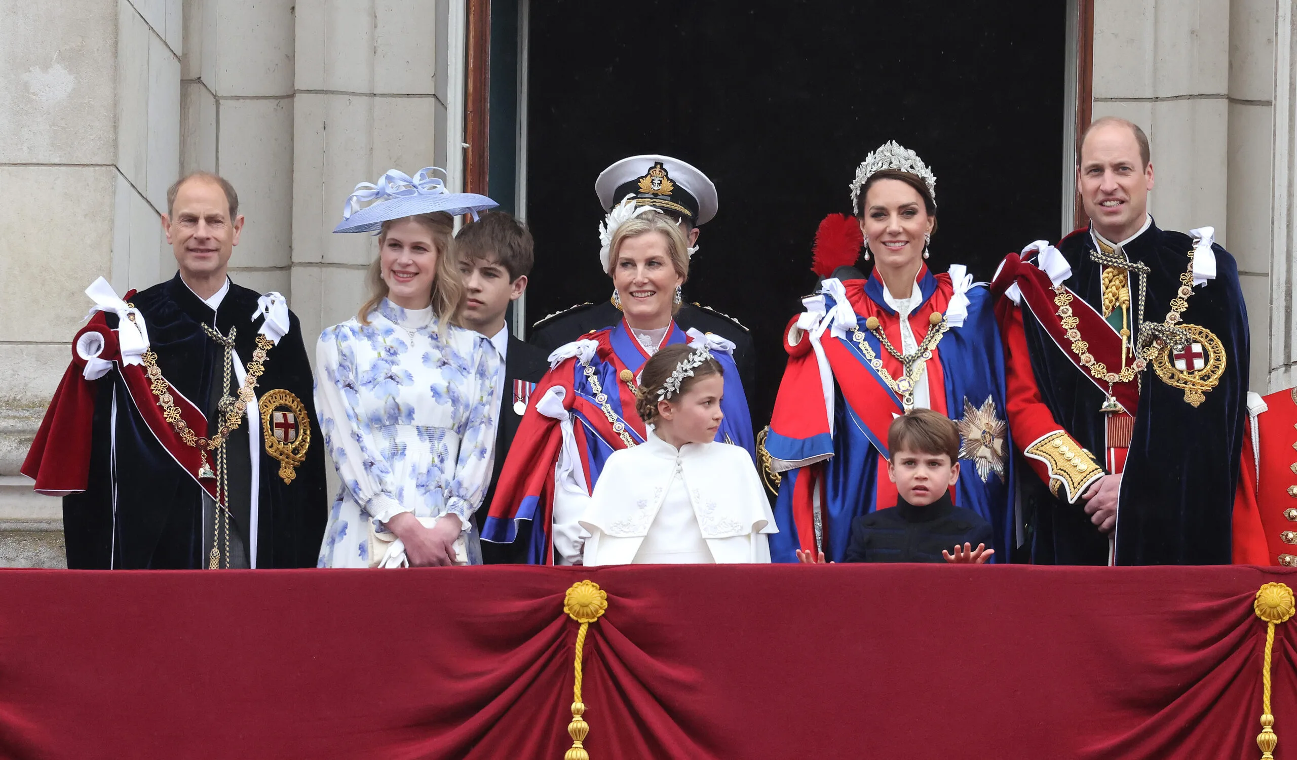 Edinburgh's and Wales' at the coronation