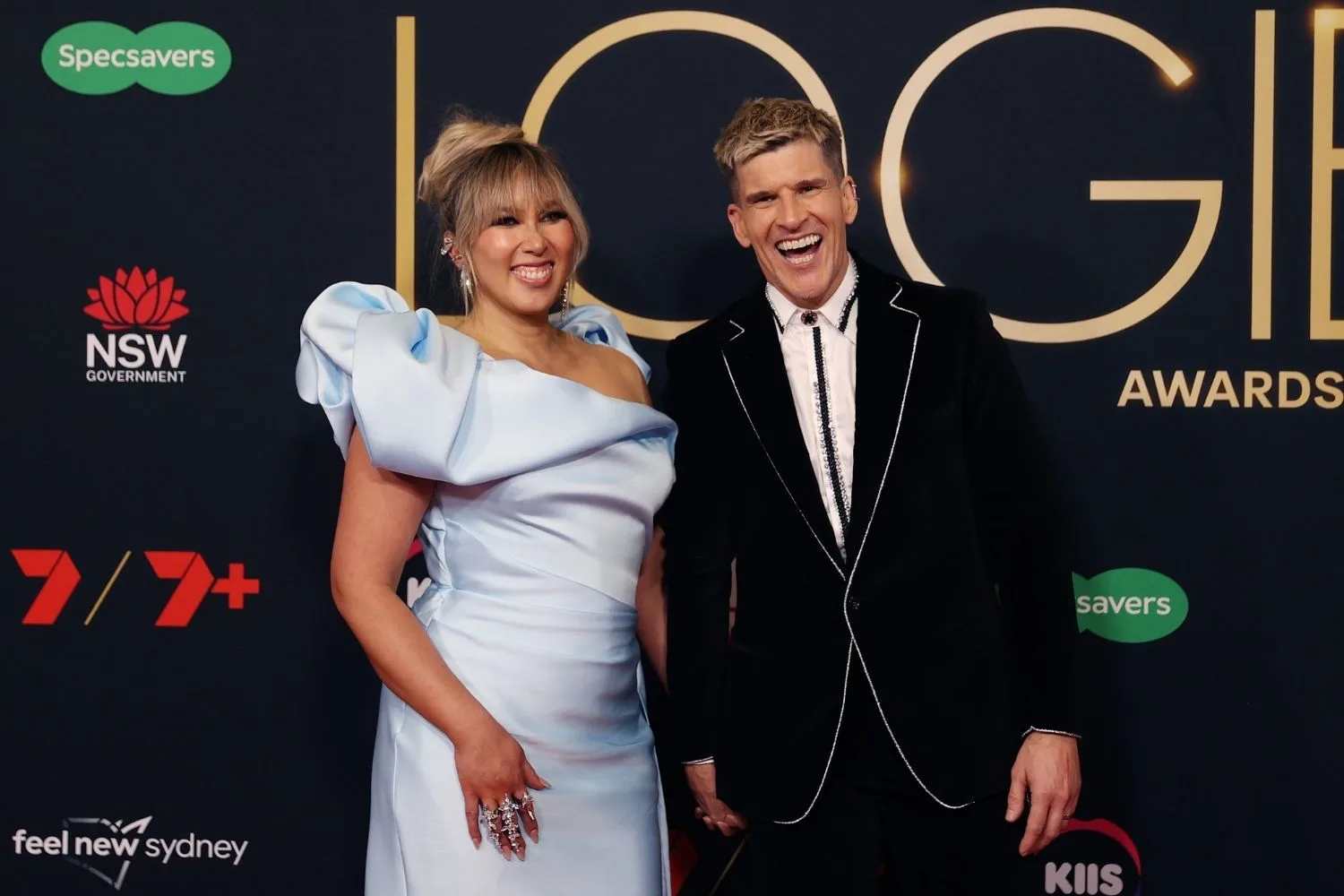 Osher Gunsberg and his wife Audrey