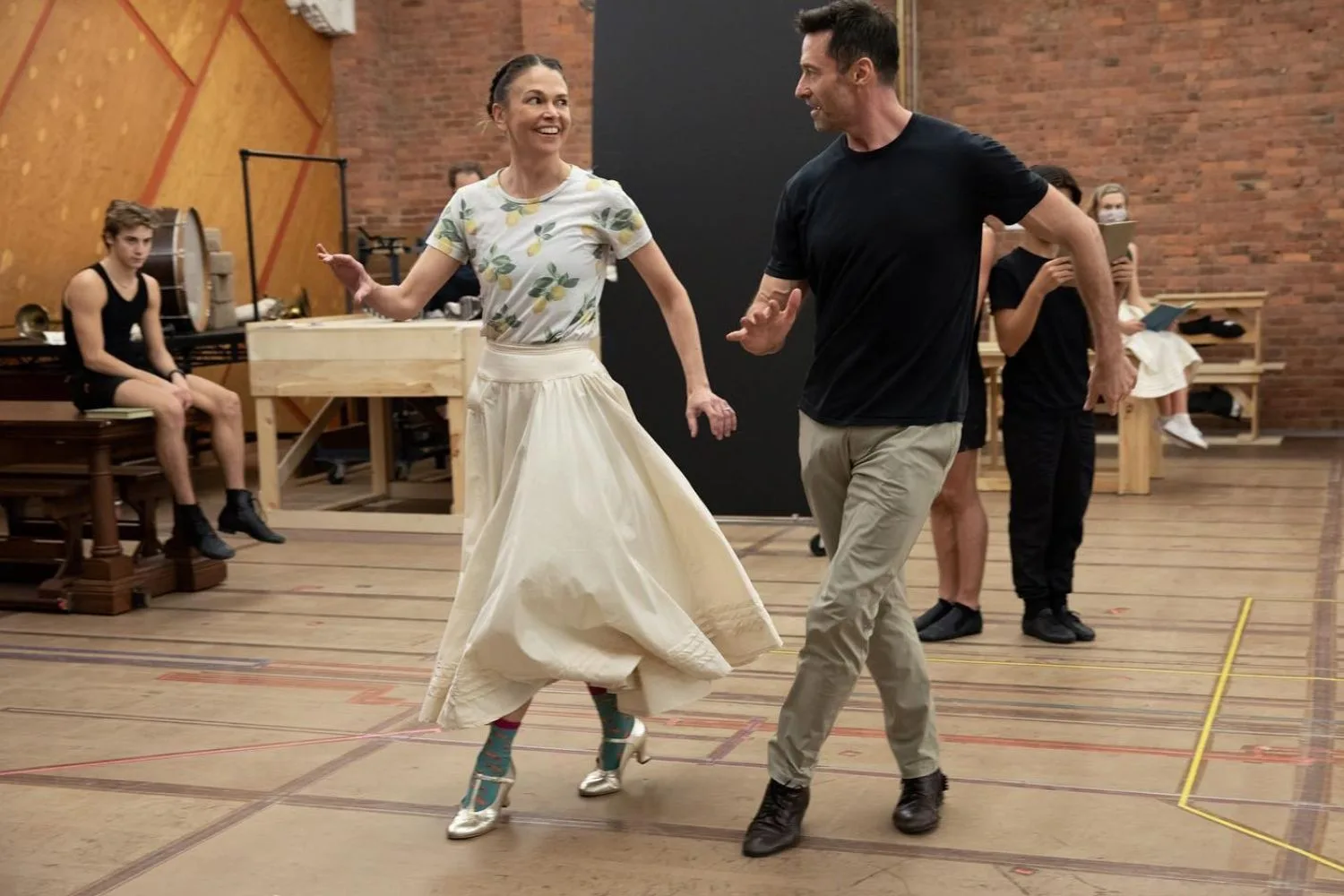 Hugh Jackman and Sutton Foster