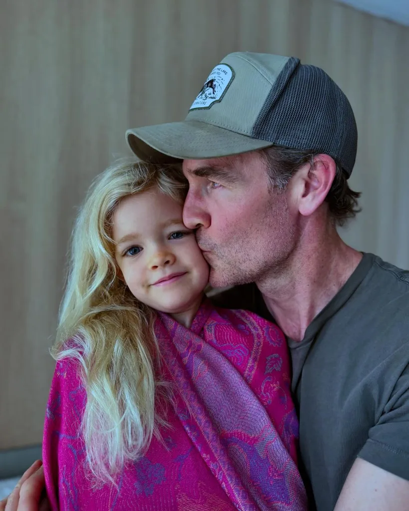 James Van Der Beek and daughter Gwendolyn