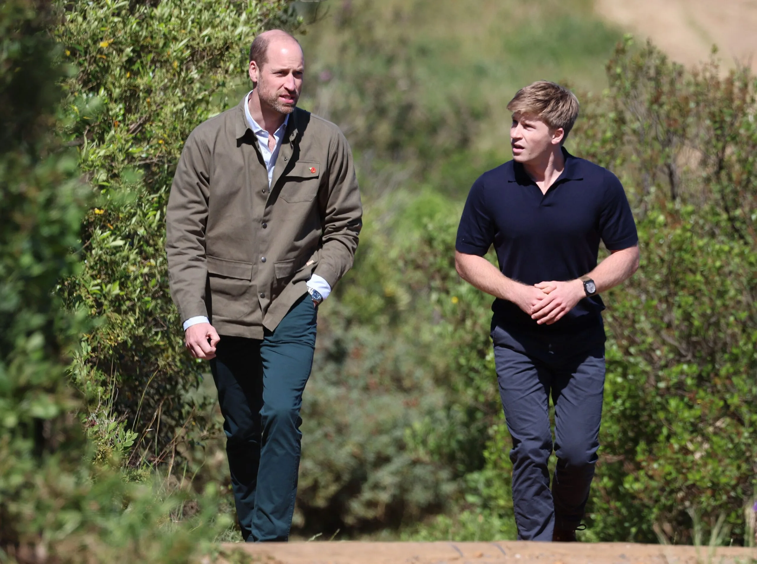 Prince William and Robert Irwin take a walk in Cape Town during the 2024 Earthshot Awards 