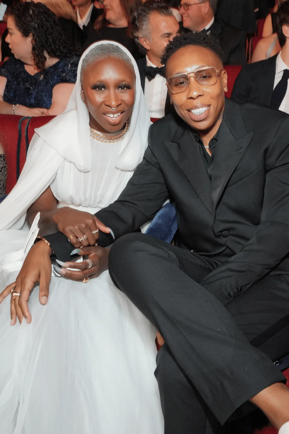 Cynthia Erivo and Lena Waithe. 