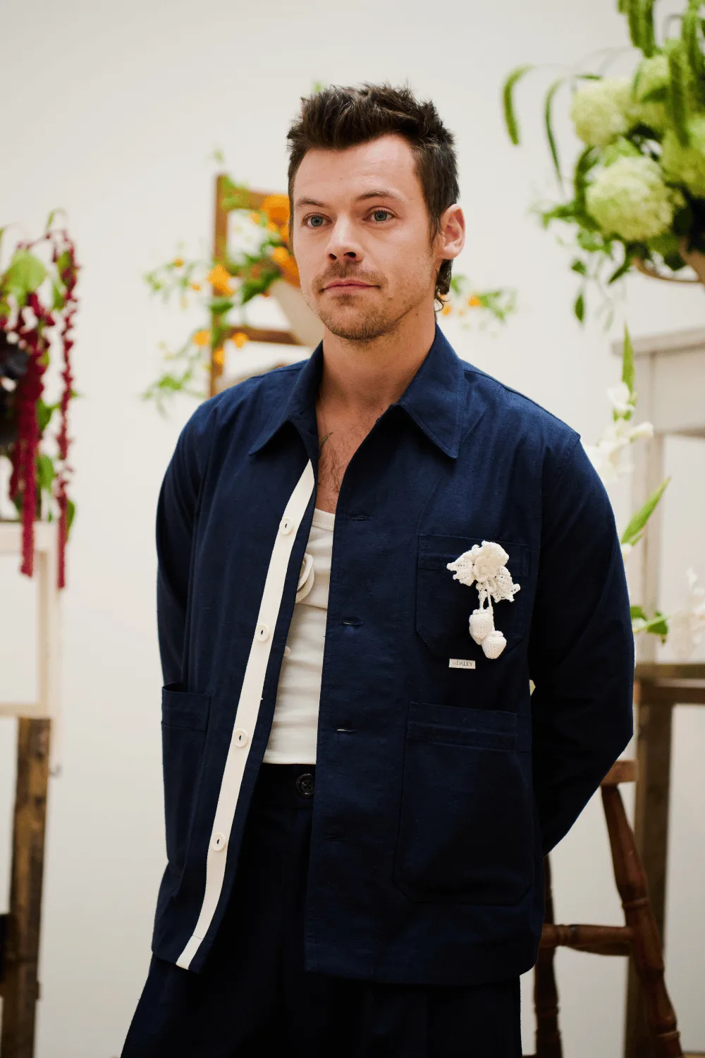 Harry Styles at London Fashion Week. 