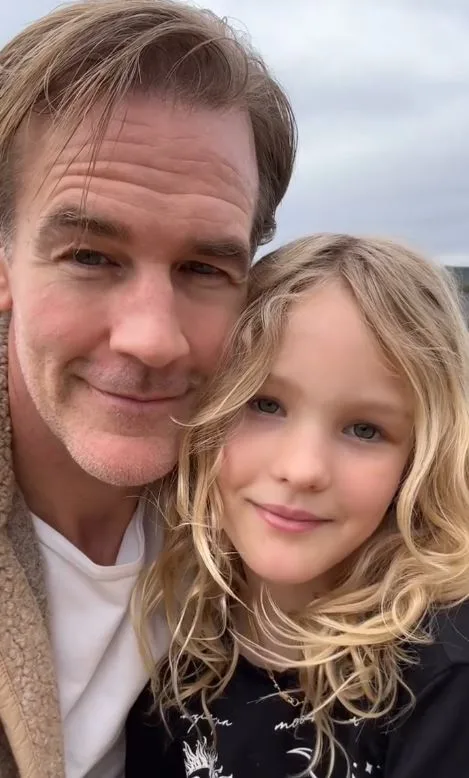 James Van Der Beek and daughter Annabel