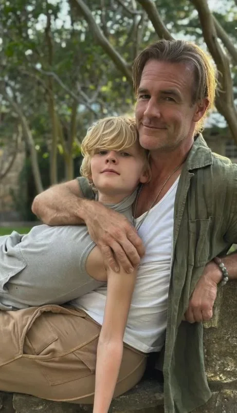 James Van Der Beek and his son Joshua