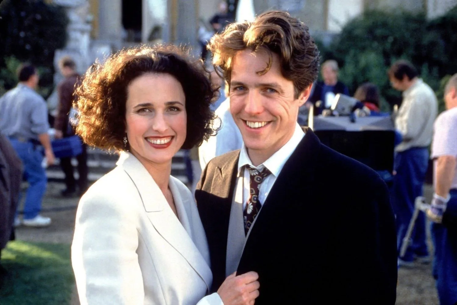 Andie MacDowell and Hugh Grant in Four Weddings and a Funeral.