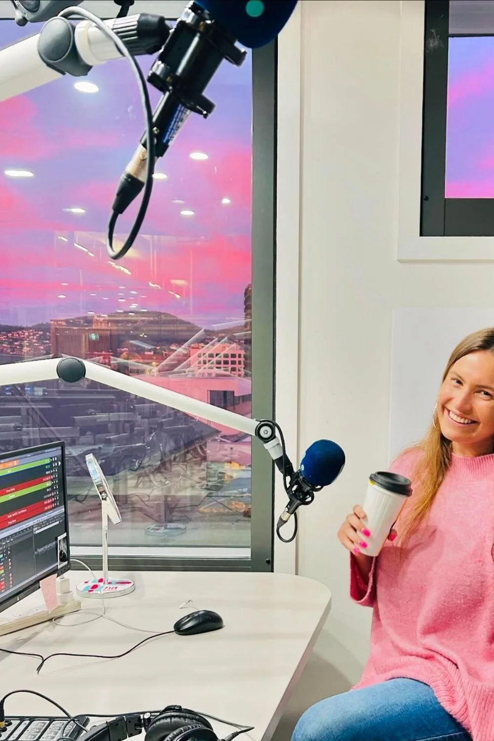 Christie Hayes on the radio 