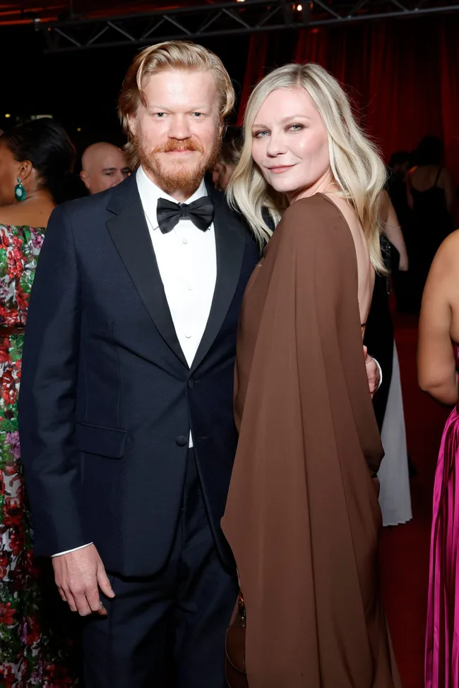 LOS ANGELES, CALIFORNIA - OCTOBER 19: (L-R) Jesse Plemons and Kirsten Dunst attend the Academy Museum of Motion Pictures 4th Annual Gala in Partnership with Rolex at Academy Museum of Motion Pictures on October 19, 2024 in Los Angeles, California. (Photo by Stefanie Keenan/Getty Images for Academy Museum of Motion Pictures)