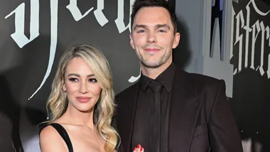 Bryana Holly, Nicholas Hoult at the "Nosferatu" Los Angeles premiere at TCL Chinese Theatre on December 12, 2024 in Los Angeles, California. (Photo by Gilbert Flores/Variety via Getty Images)