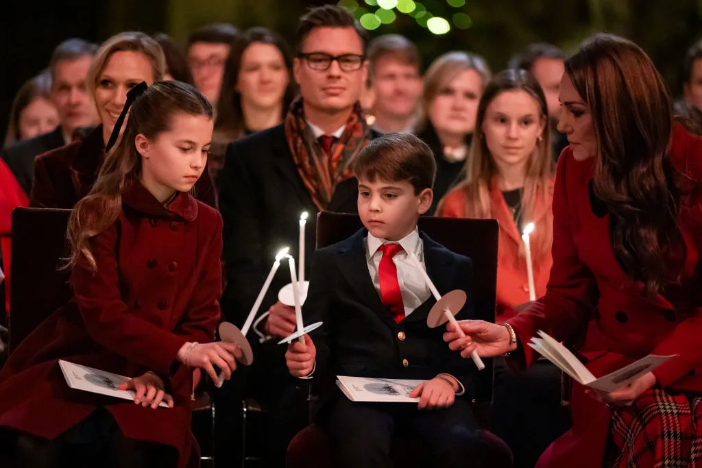 Princess of Wales with Charlotte and Louis at Together at Christmas 2024