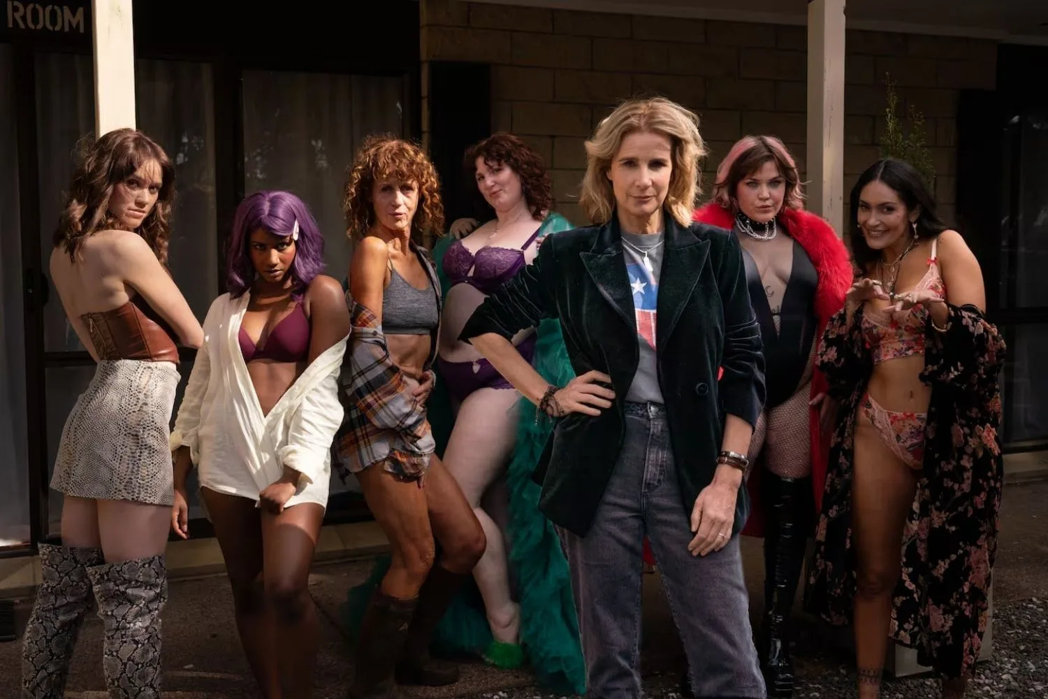 Still from upcoming channel 9 show Madam starring Rachel Griffiths 