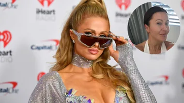 Paris hilton wearing sunglasses red carpet