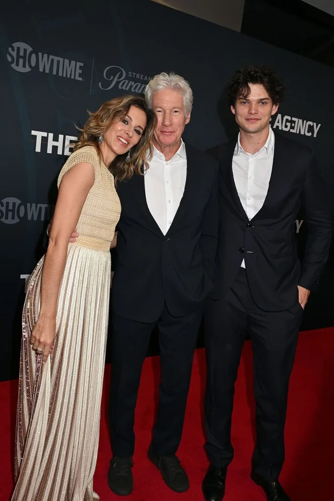 Richard Gere, wife Silva and son Homer