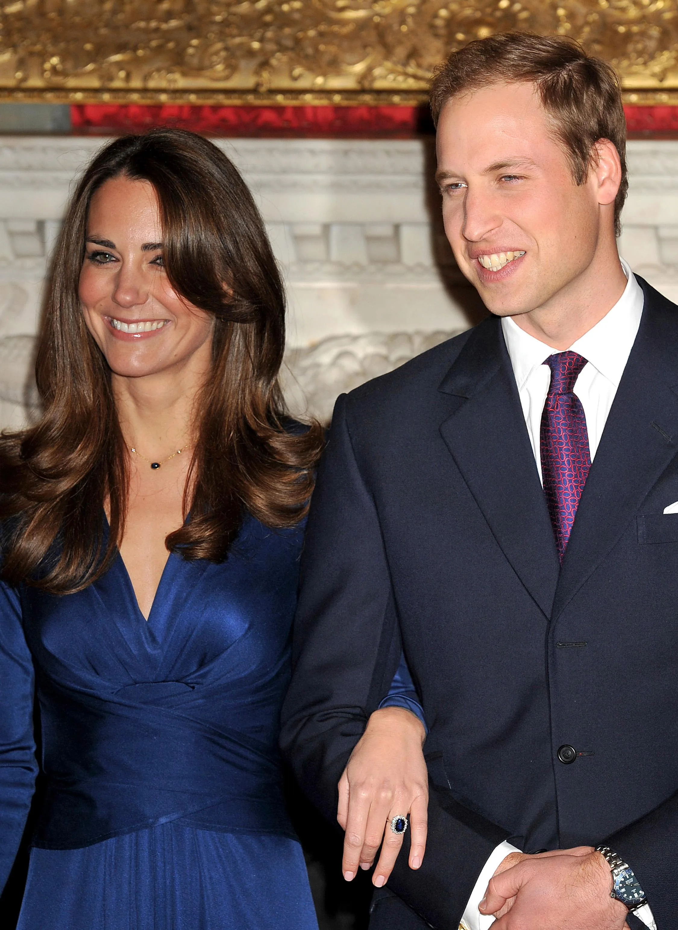 Prince William and girlfriend Kate Middleton announce engagement in 2010 