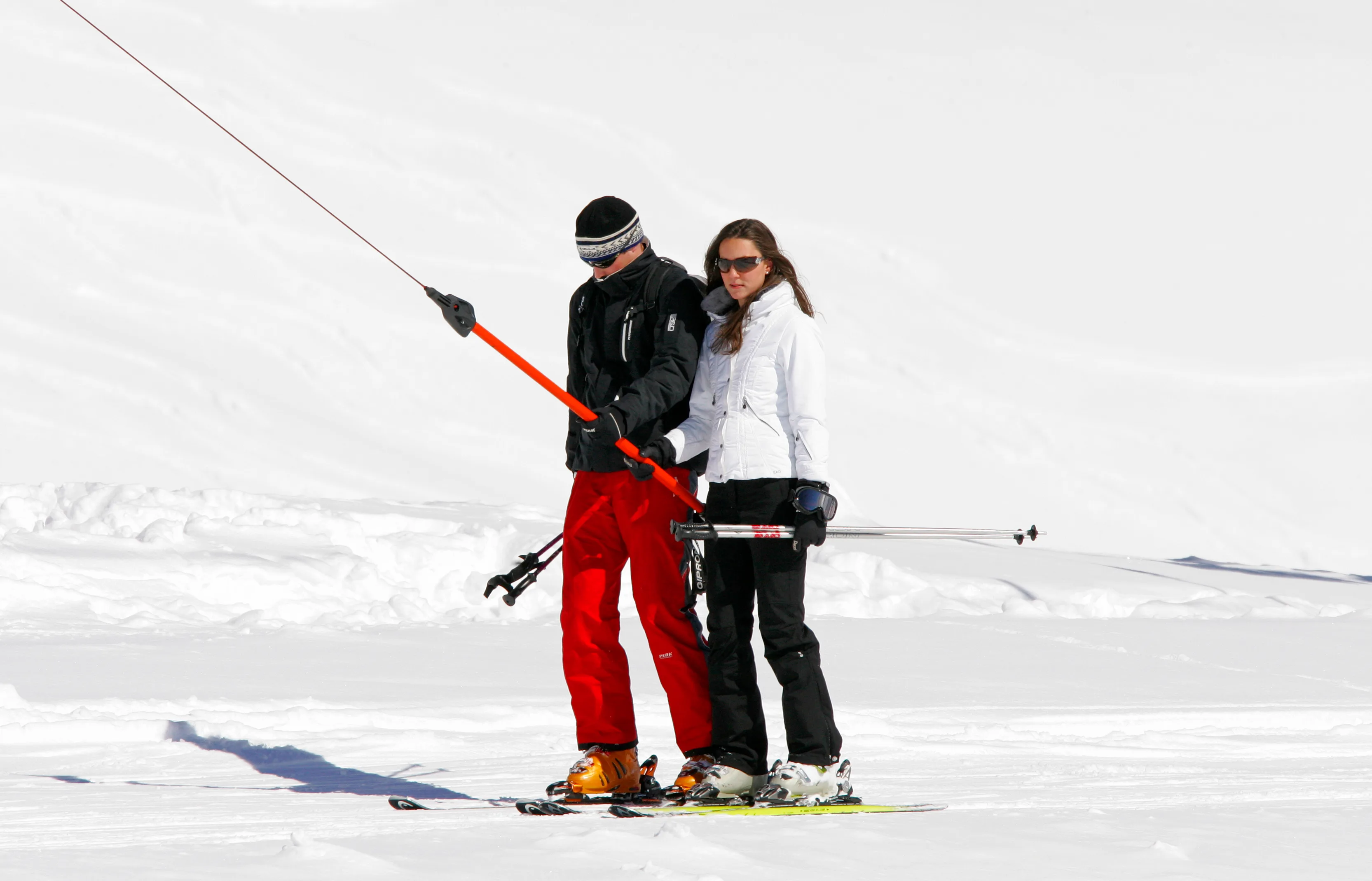Prince William on a ski holiday in Klosters with girlfriend Kate Middleton 
