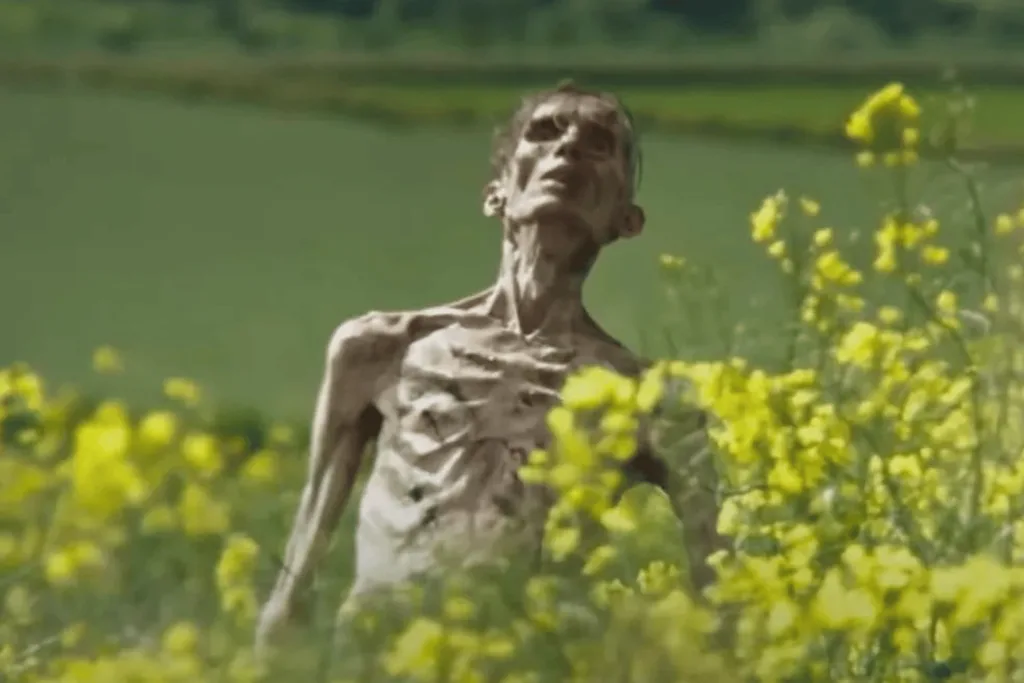 Cillian Murphy as a zombie in 28 Years Later.