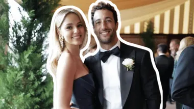 Daniel Ricciardo and Heidi Berger