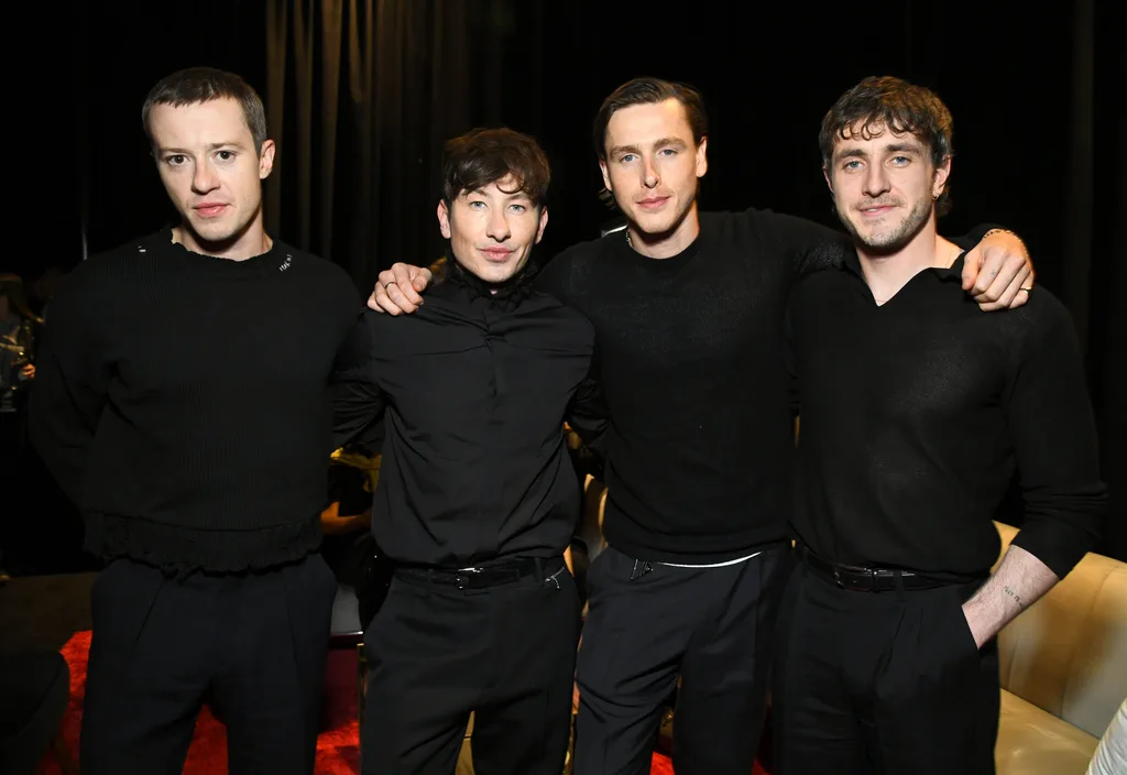 LAS VEGAS, NEVADA - MARCH 31: (L-R) Joseph Quinn, Barry Keoghan, Harris Dickinson and Paul Mescal attend CinemaCon 2025- Opening Night and Sony Pictures Entertainment Presentation at The Colosseum at Caesars Palace during CinemaCon, the official convention of Cinema United, on March 31, 2025, in Las Vegas, Nevada. (Photo by Alberto E. Rodriguez/Getty Images for CinemaCon)