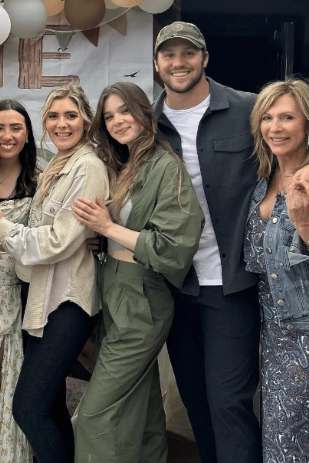 Hailee Steinfeld and Josh Allen.